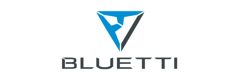 Logo BLUETTI, marque de stations d’énergie portables, batteries et solutions de recharge nomade